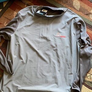 NIKE 1/4/  Zip Dri Fit Gray Long Sleeve  
SHIRT Athletic NWT UniSex